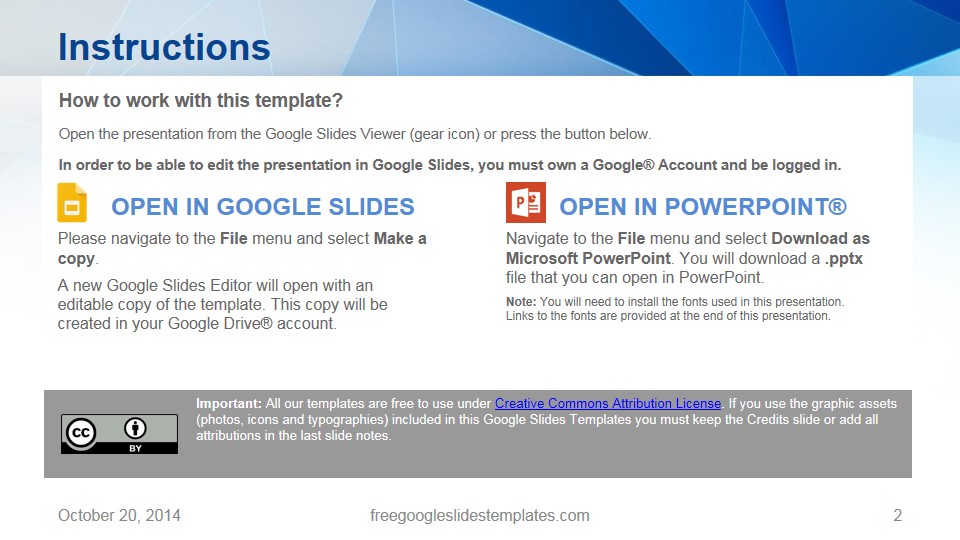 Origami Free Google Slides Template Instructions Free Google Slides
