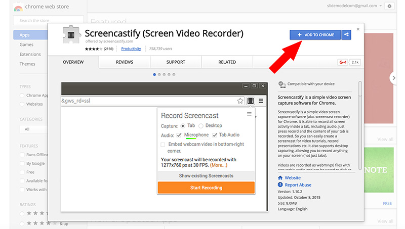 How to save a Google Slides to Video