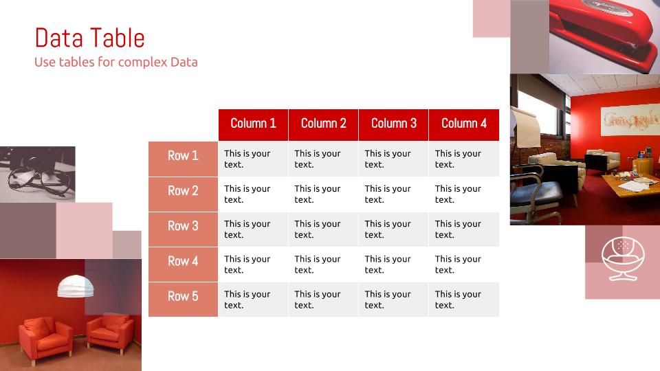 Free Google Slides Template Red Pastel