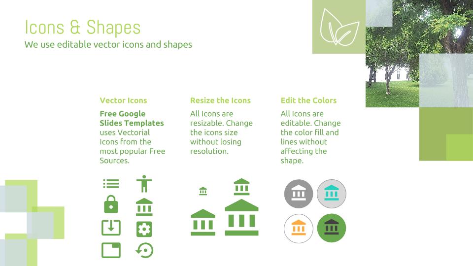 Free Google Slides Template Green Palette